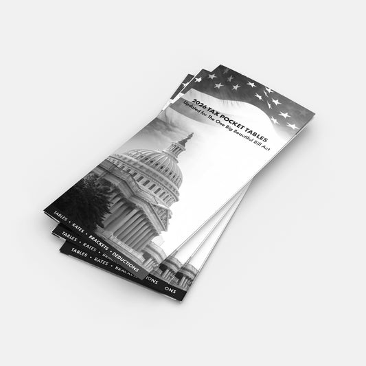 Special Tax Pocket Tables Non Personalized Economy Packages