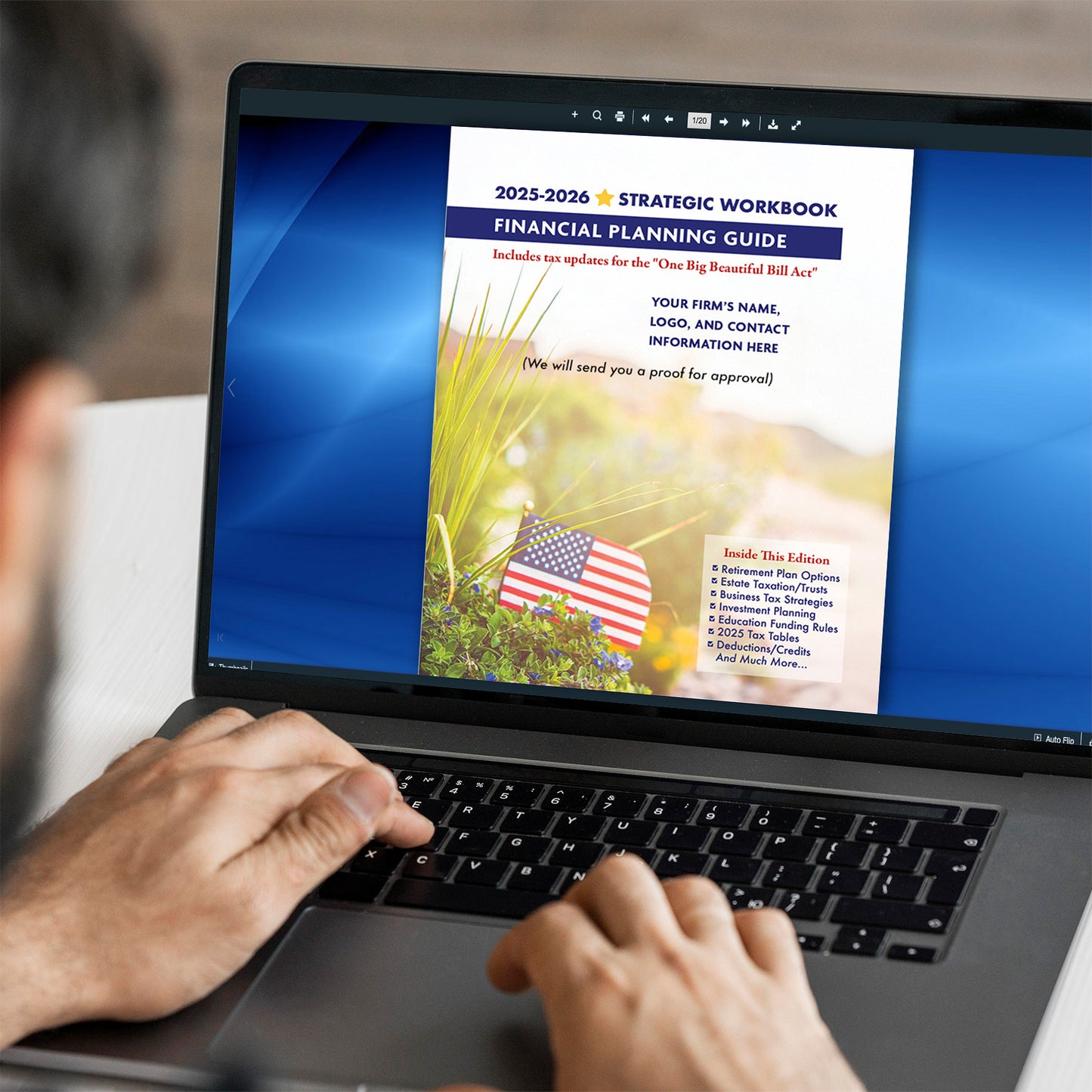 Financial Planning Guides “Page Turning” PDFs Without Printed Guides