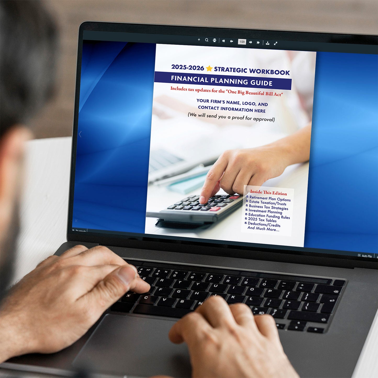 Financial Planning Guides “Page Turning” PDFs Without Printed Guides