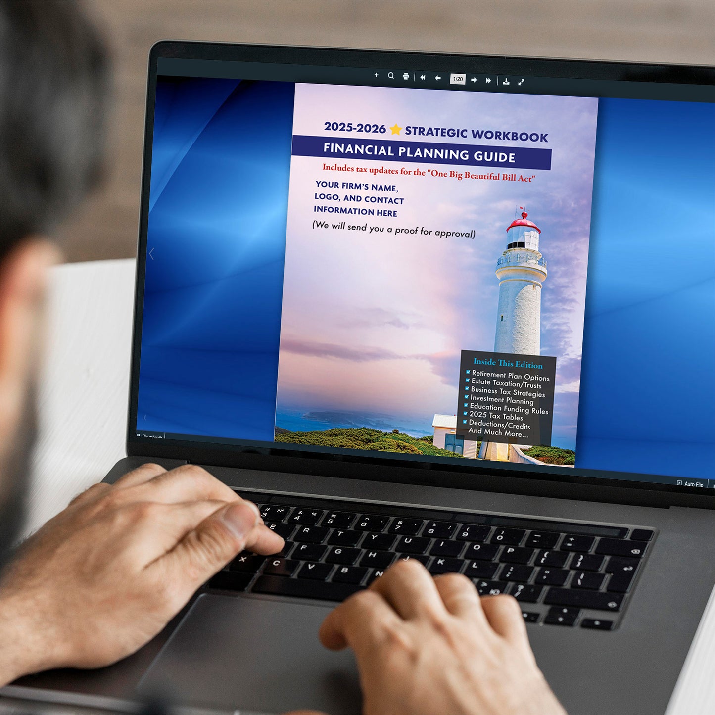 Financial Planning Guides “Page Turning” PDFs Without Printed Guides