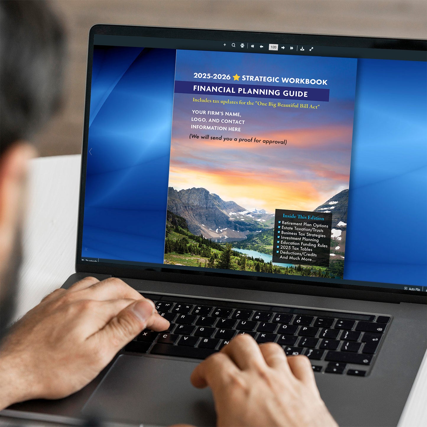 Financial Planning Guides “Page Turning” PDFs Without Printed Guides