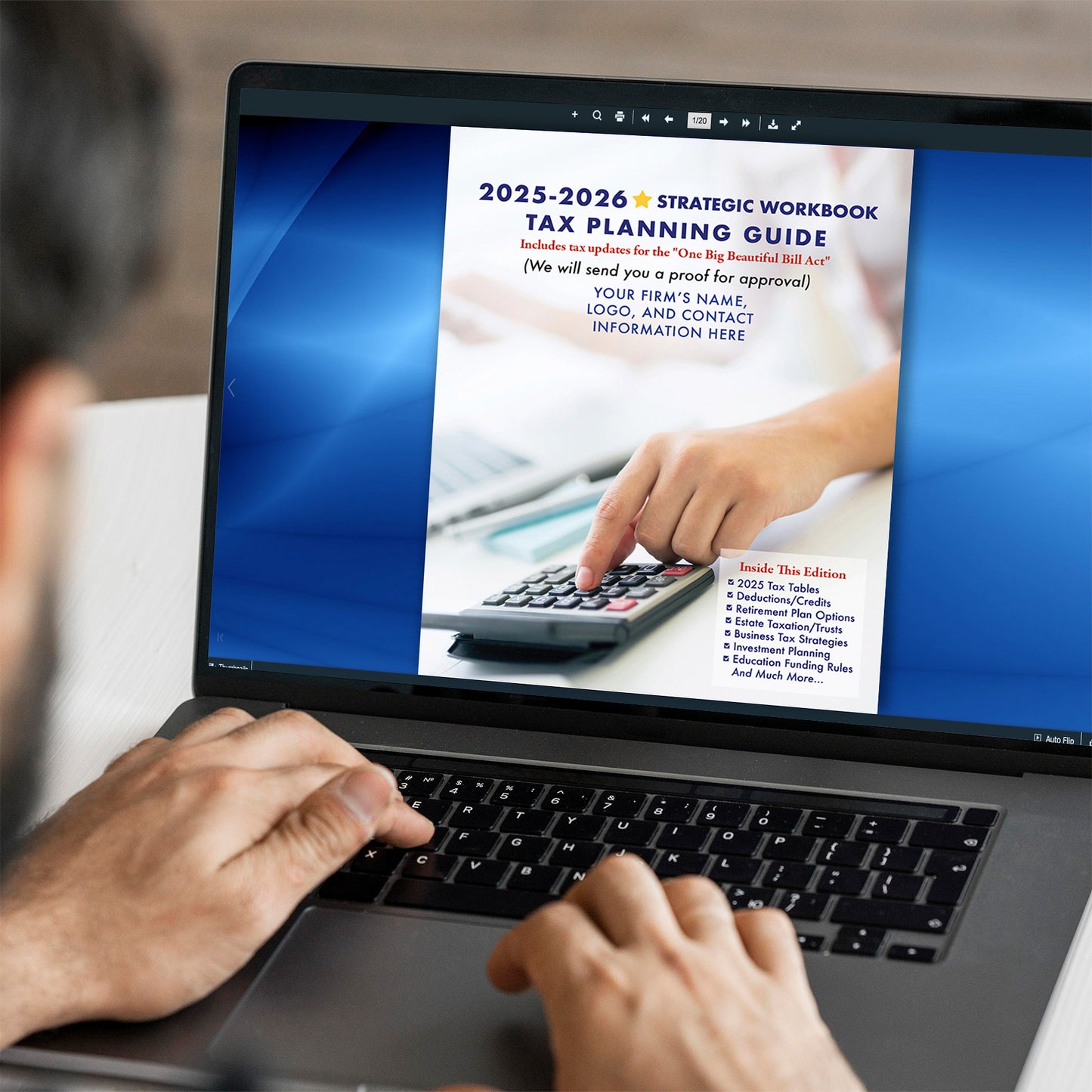 Tax Planning Guide “Page Turning” PDFs Without Printed Guides