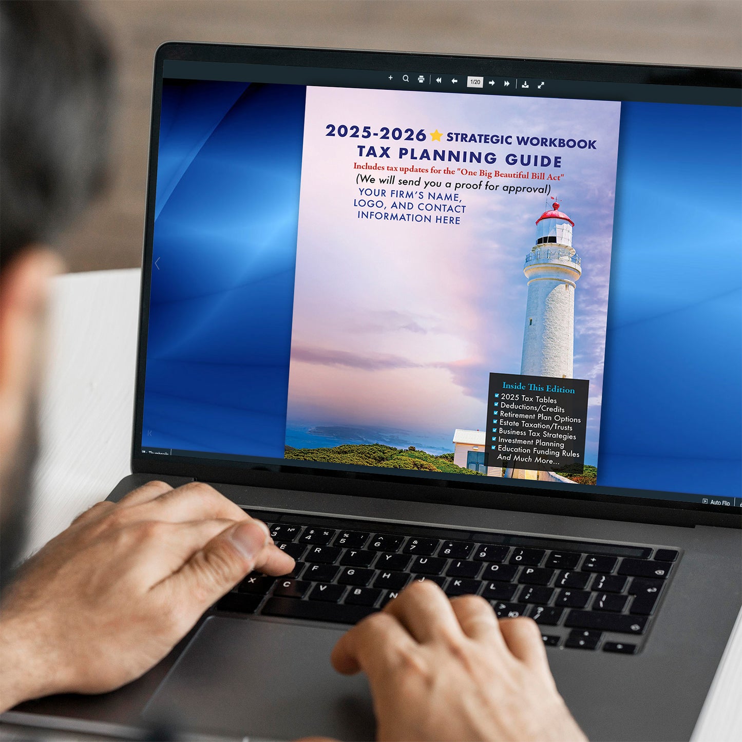 Tax Planning Guide “Page Turning” PDFs Without Printed Guides